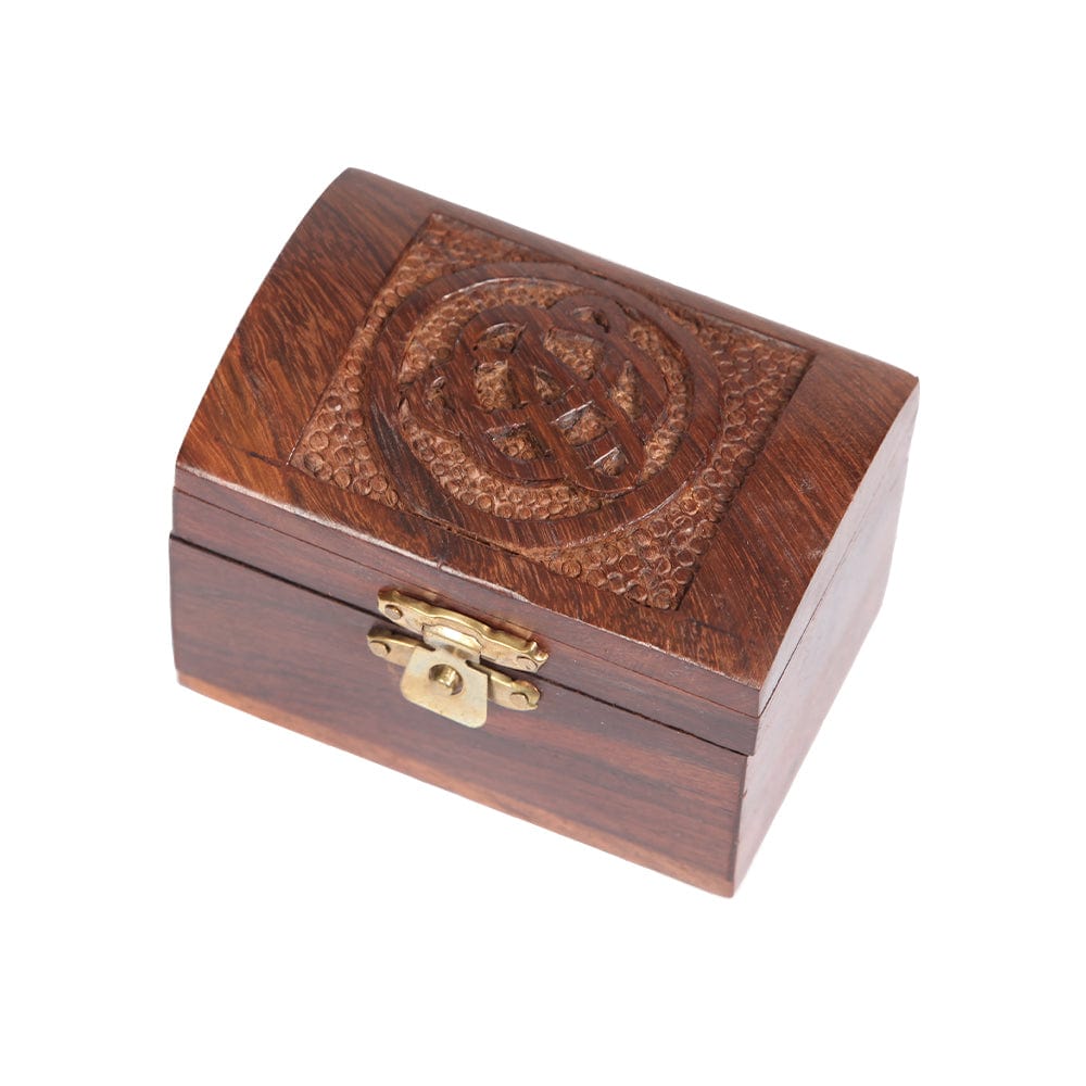 Carved Wooden Mini Box
