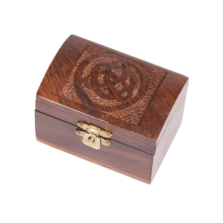 Carved Wooden Mini Box