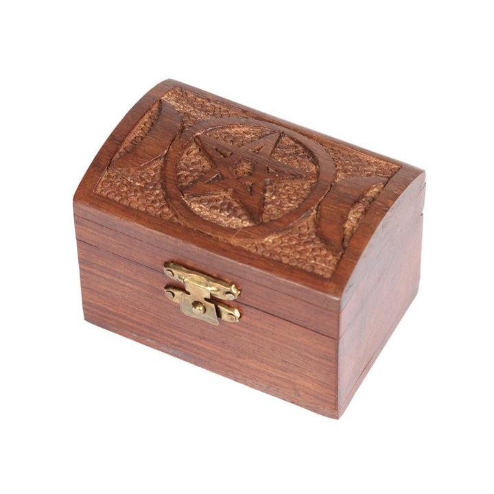 Carved Wooden Mini Box