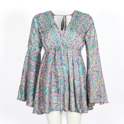 Paisley Bell Sleeve Blouse