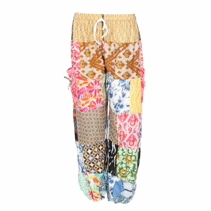 Patchwork Cotton Joggers