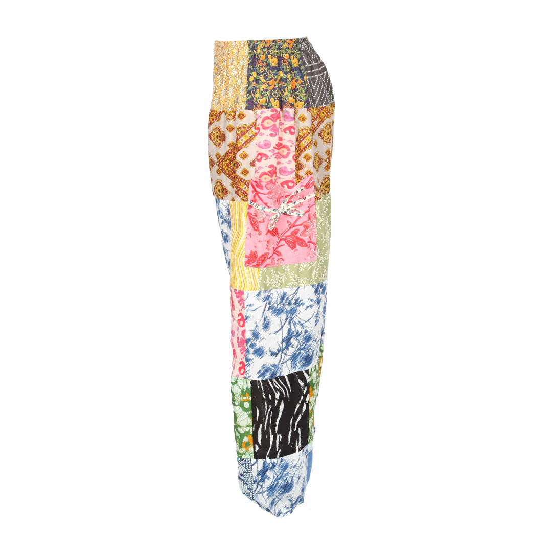 Patchwork Cotton Joggers