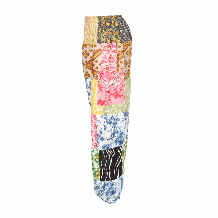Patchwork Cotton Joggers