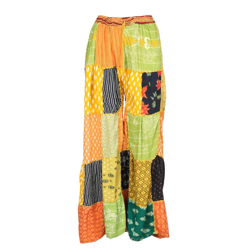 Patchwork Cut Out Wide Leg Trousers main image 0