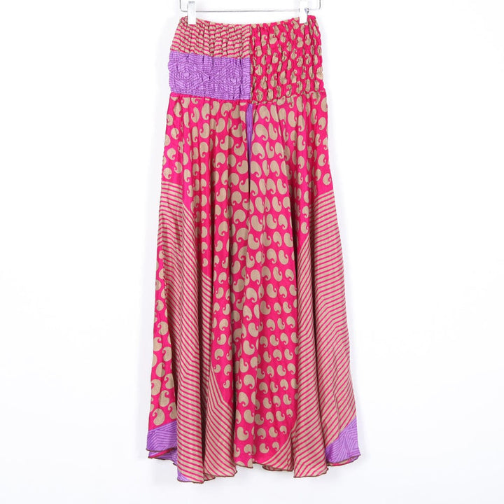 Upcycled Sari Wide Leg Palazzo Trousers