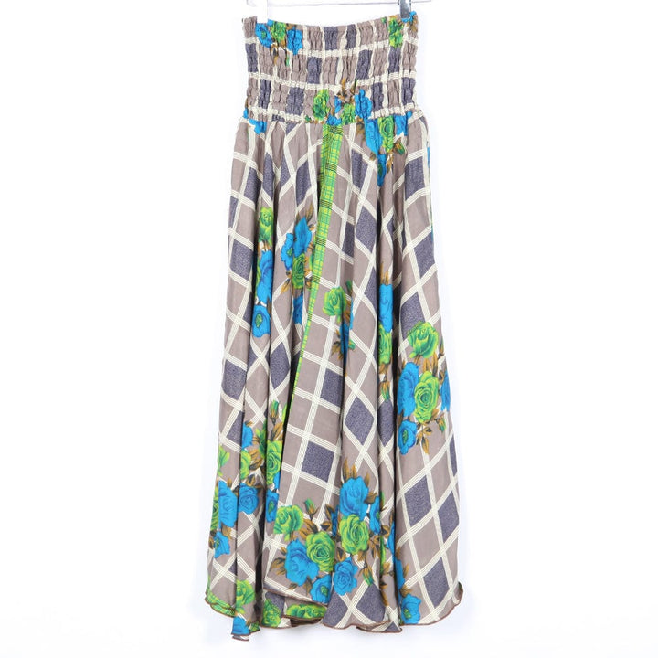 Upcycled Sari Wide Leg Palazzo Trousers