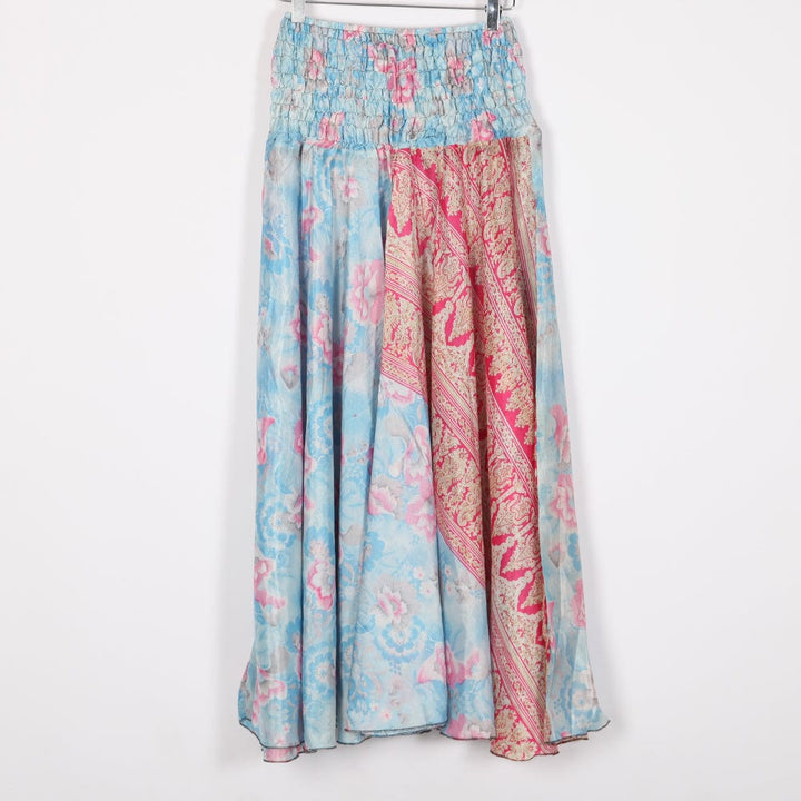 Upcycled Sari Wide Leg Palazzo Trousers