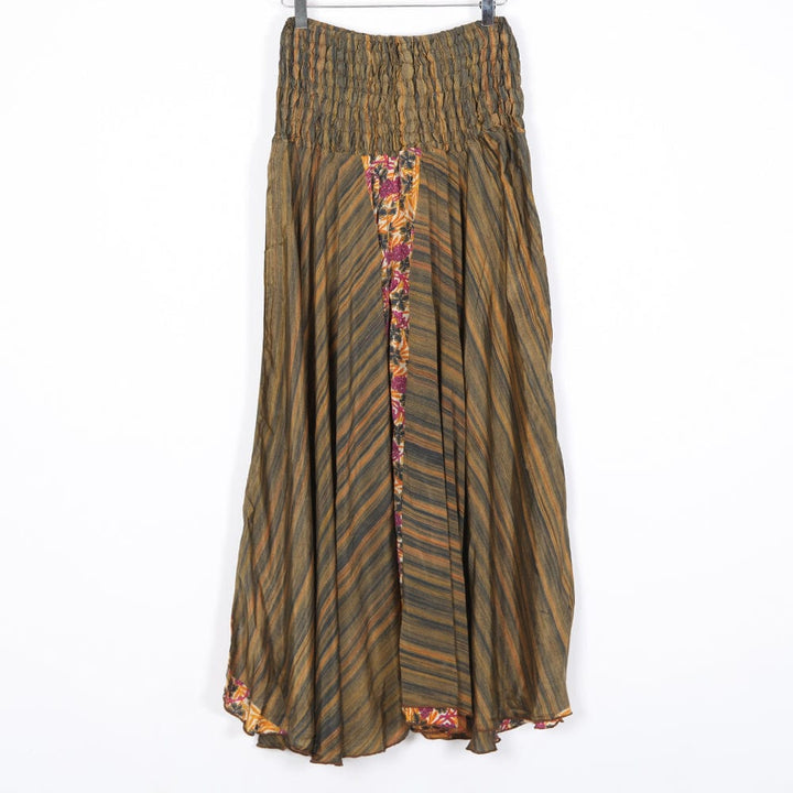 Upcycled Sari Wide Leg Palazzo Trousers
