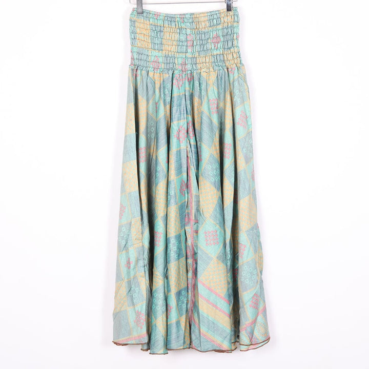 Upcycled Sari Wide Leg Palazzo Trousers
