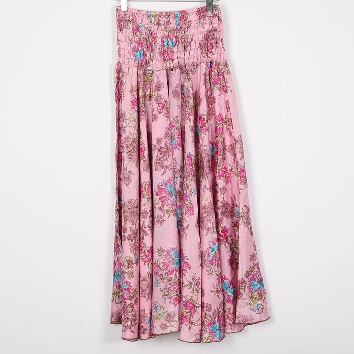 Upcycled Sari Wide Leg Palazzo Trousers