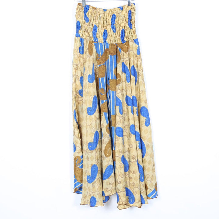 Upcycled Sari Wide Leg Palazzo Trousers