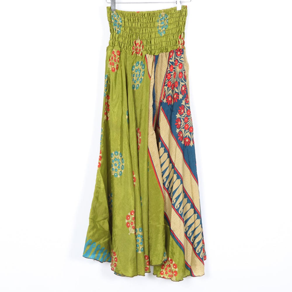 Upcycled Sari Wide Leg Palazzo Trousers