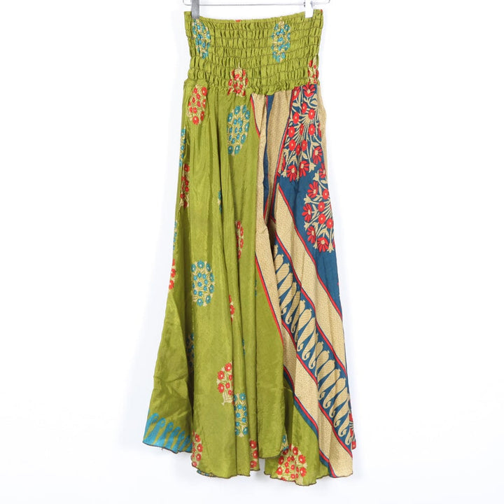 Upcycled Sari Wide Leg Palazzo Trousers