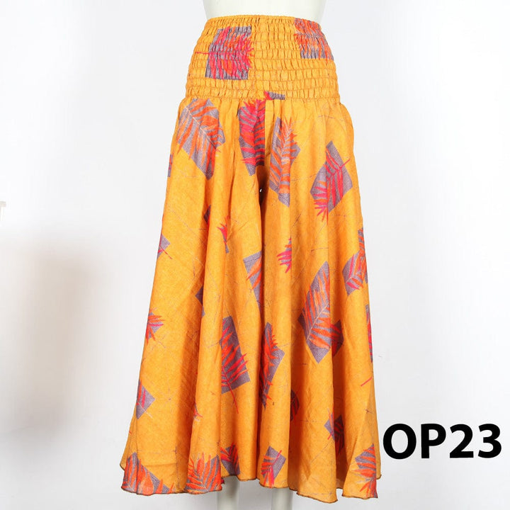 Upcycled Sari Wide Leg Palazzo Trousers