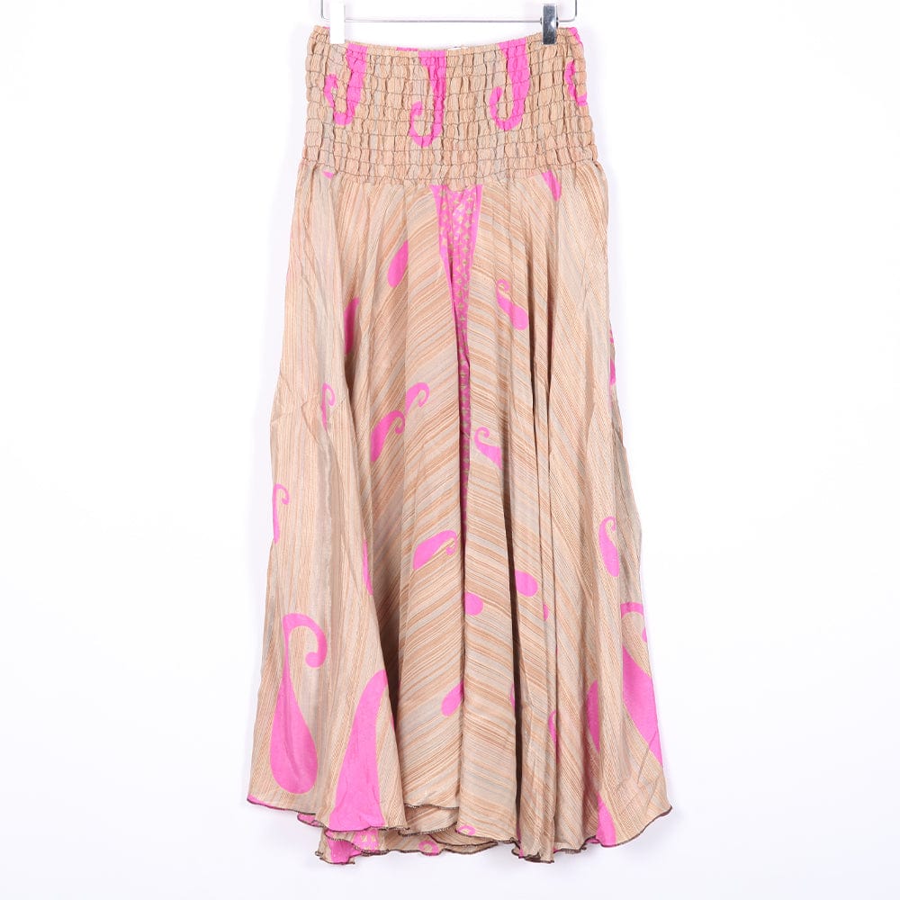 Upcycled Sari Wide Leg Palazzo Trousers