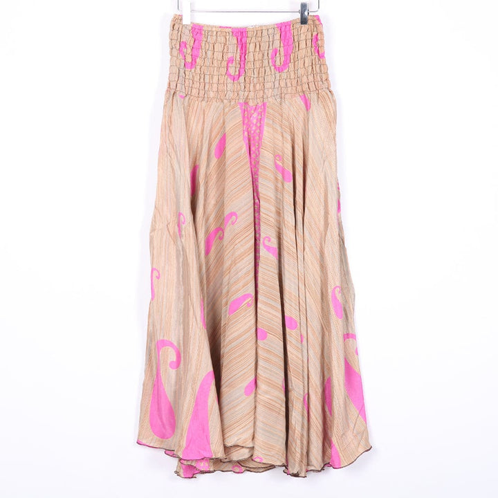 Upcycled Sari Wide Leg Palazzo Trousers