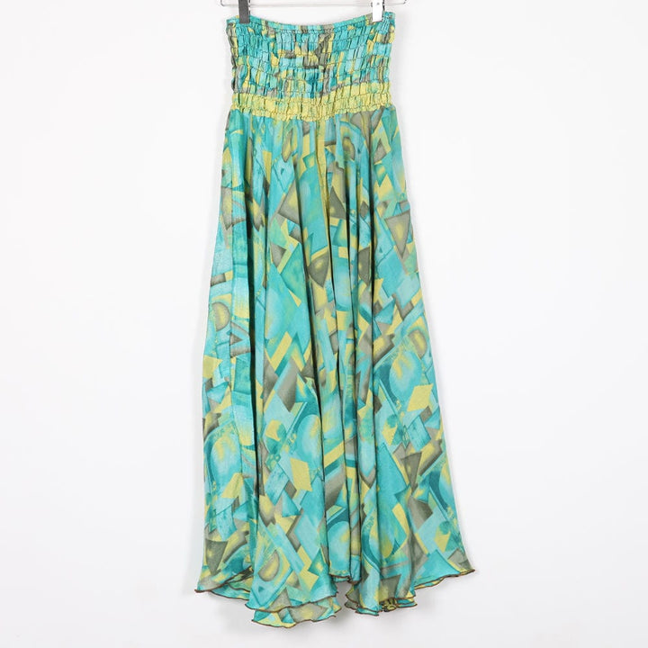 Upcycled Sari Wide Leg Palazzo Trousers