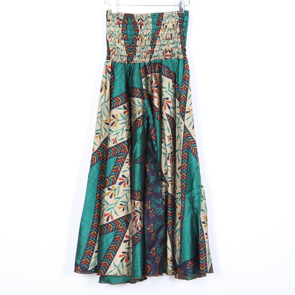 Upcycled Sari Wide Leg Palazzo Trousers