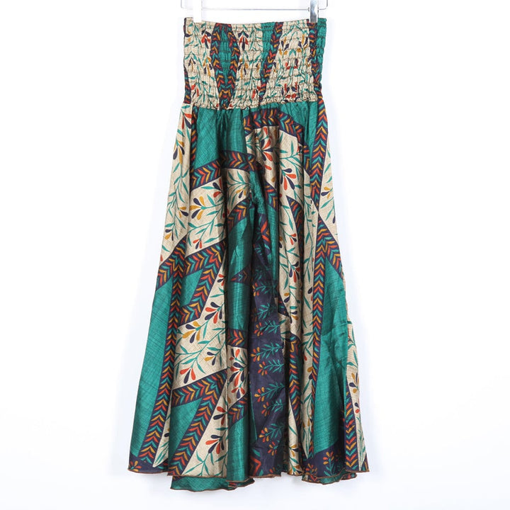 Upcycled Sari Wide Leg Palazzo Trousers
