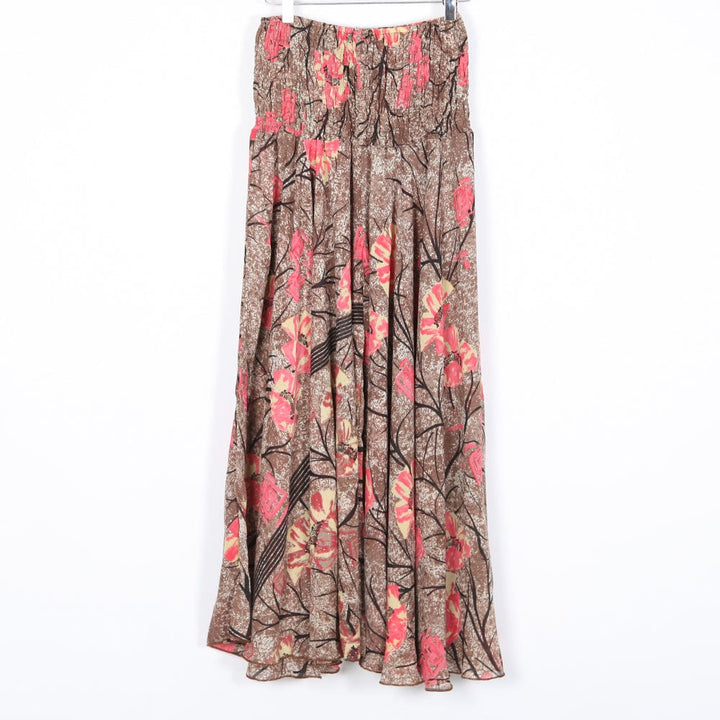 Upcycled Sari Wide Leg Palazzo Trousers