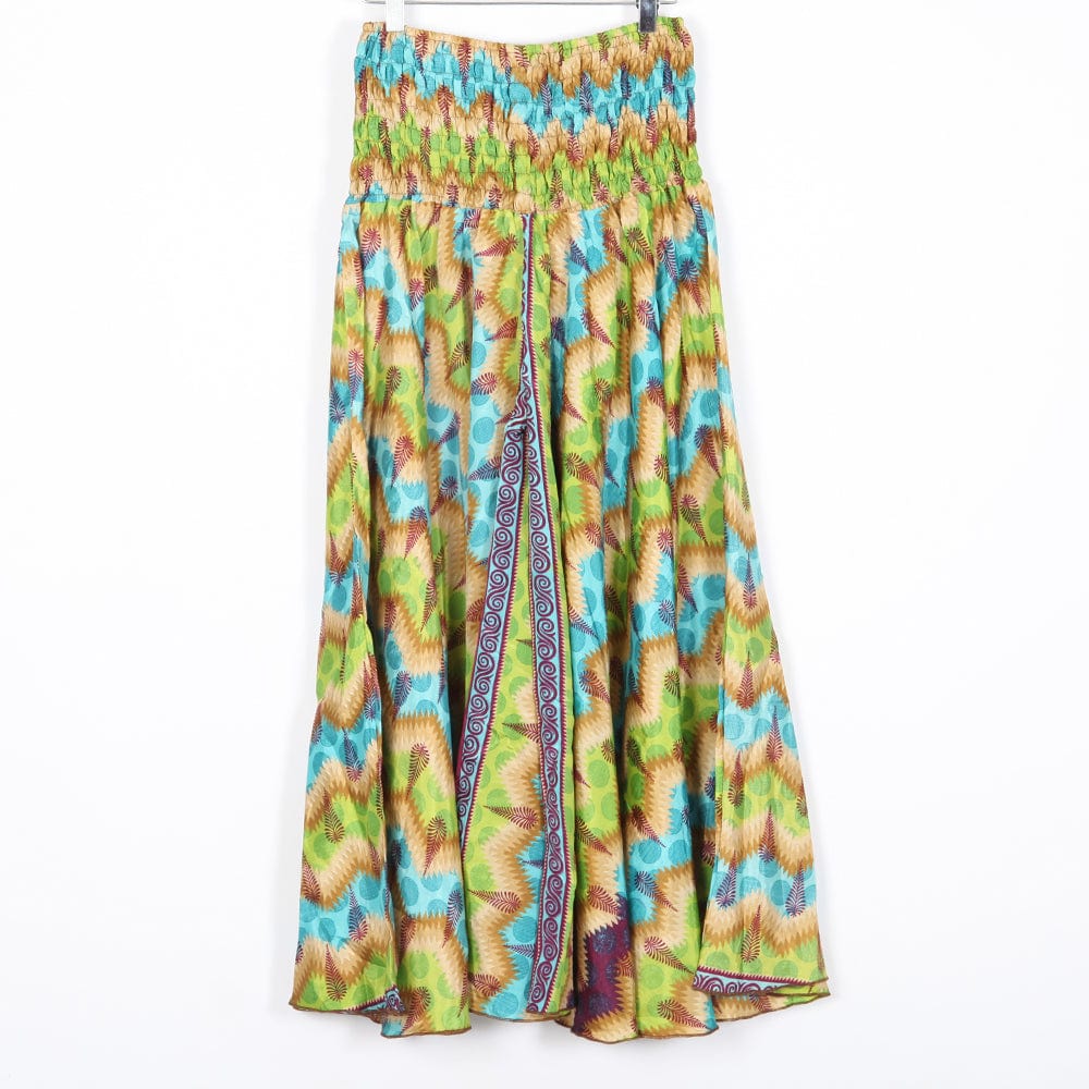 Upcycled Sari Wide Leg Palazzo Trousers