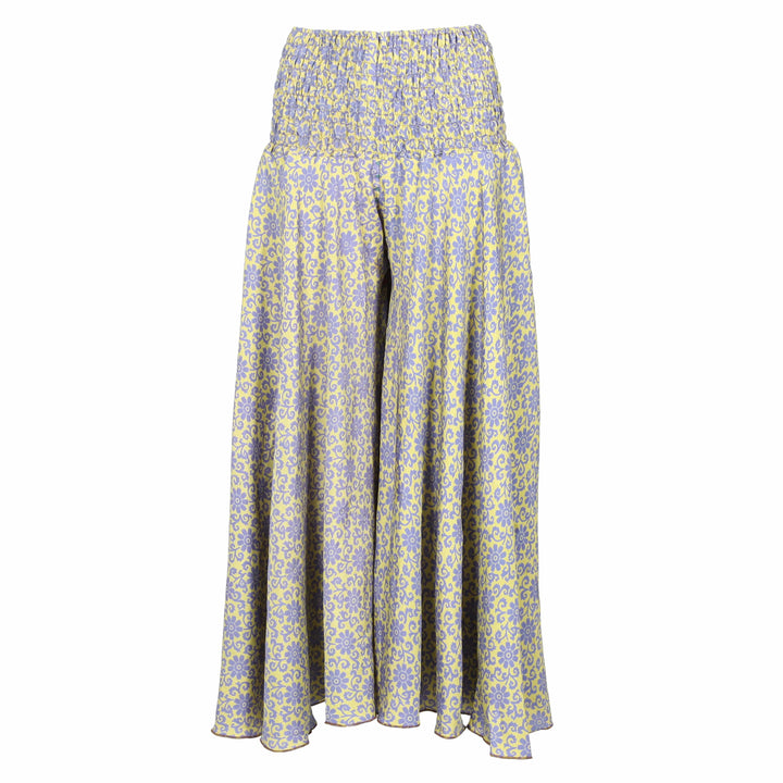 Upcycled Sari Wide Leg Palazzo Trousers