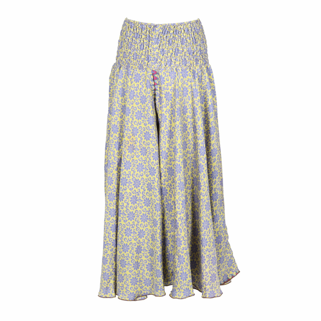 Upcycled Sari Wide Leg Palazzo Trousers