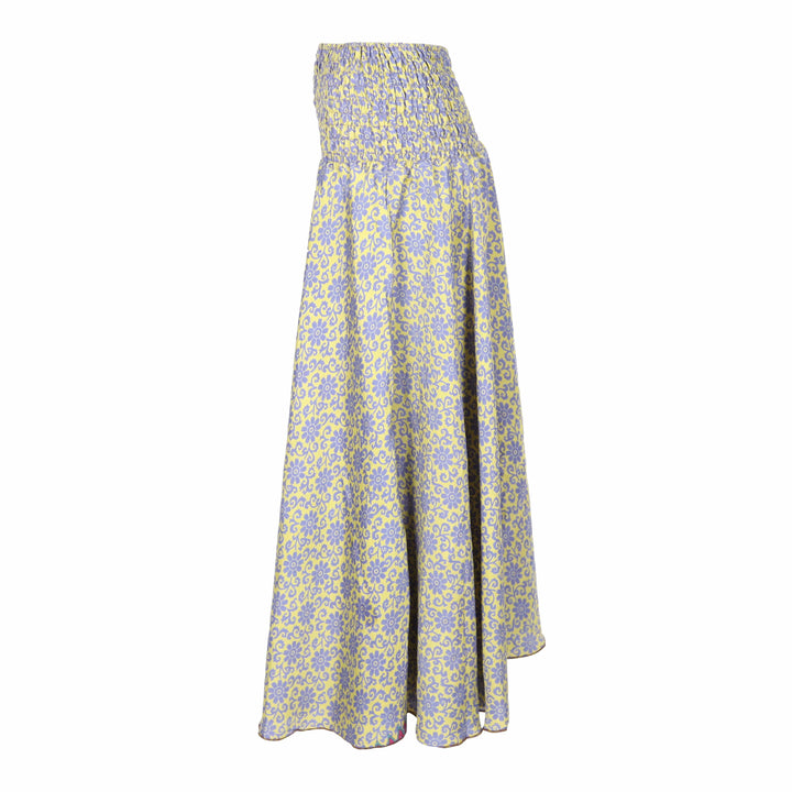 Upcycled Sari Wide Leg Palazzo Trousers
