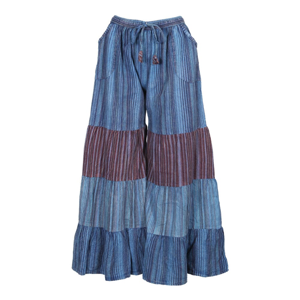 Wide Leg Flared Trousers