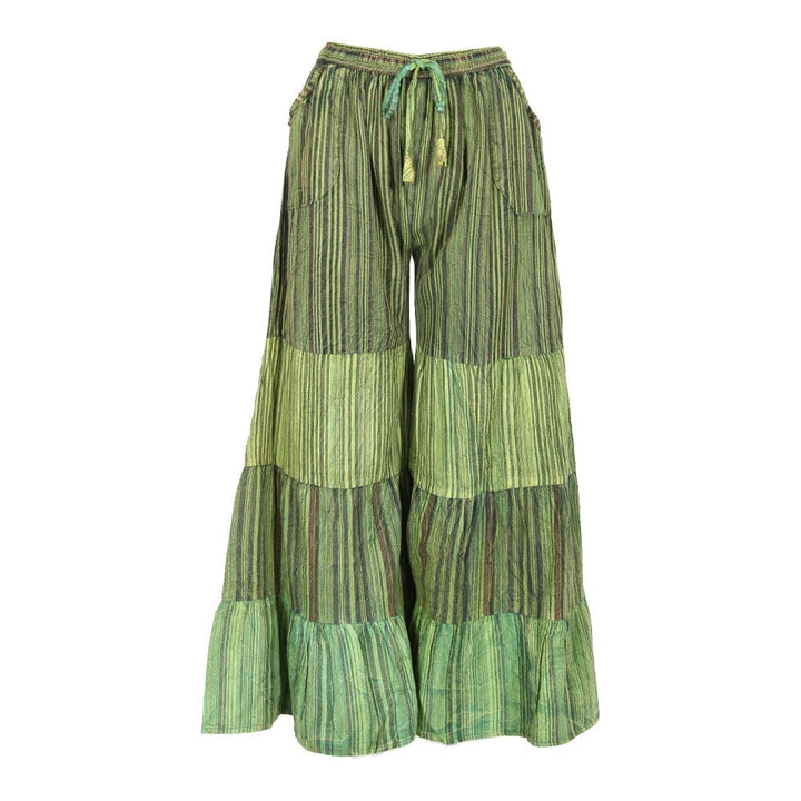 Wide Leg Flared Trousers