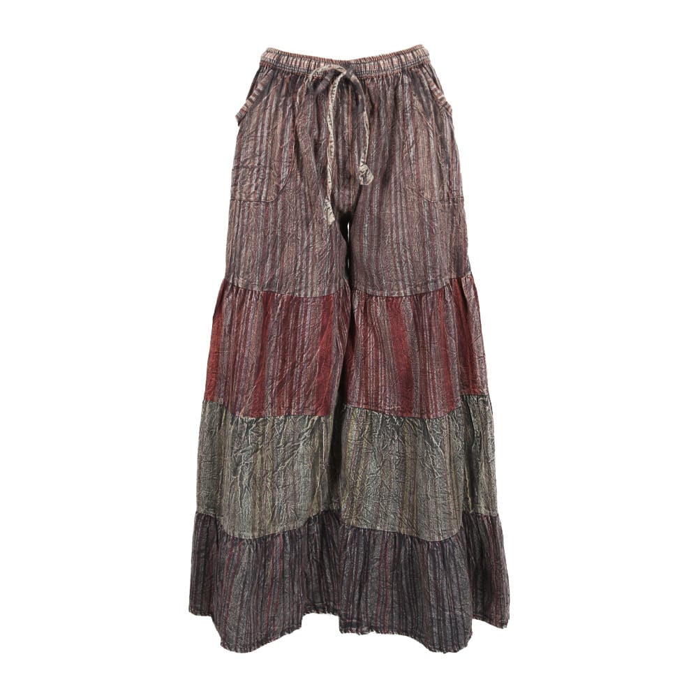 Wide Leg Flared Trousers
