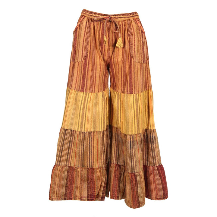 Wide Leg Flared Trousers