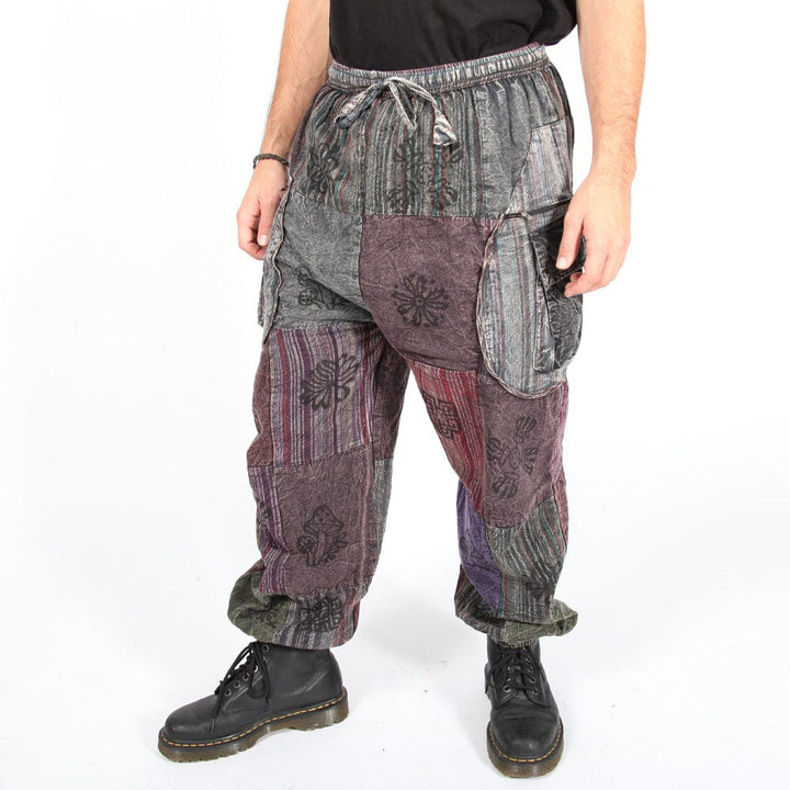 Men's Patchwork Harem Pants