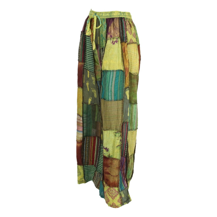 Patchwork Wide Leg Trousers