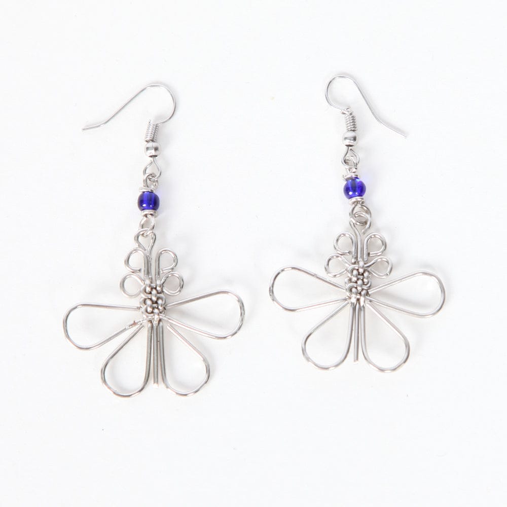 Wire Butterfly Earrings
