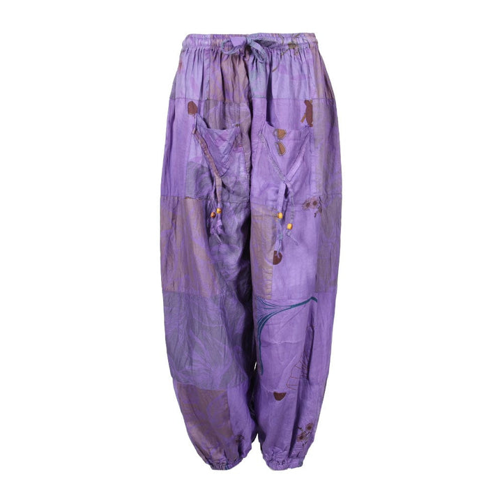 Patchwork Cotton Harem Trousers