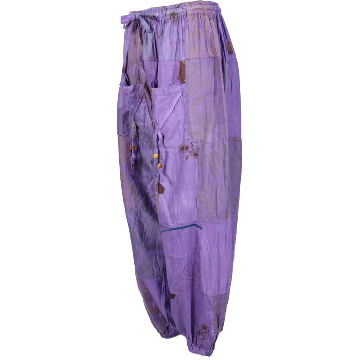 Patchwork Cotton Harem Trousers