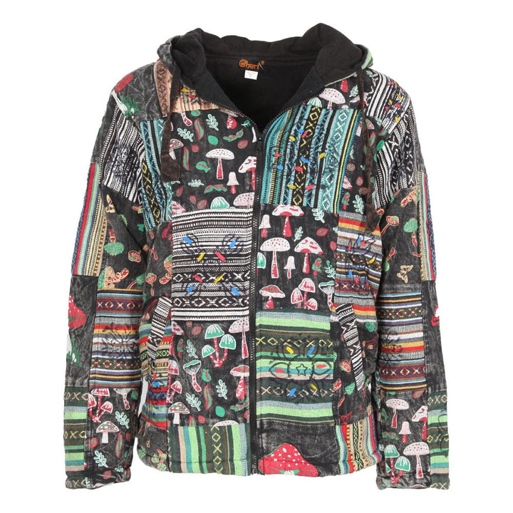 Gheri Patchwork Screen Print Jacket