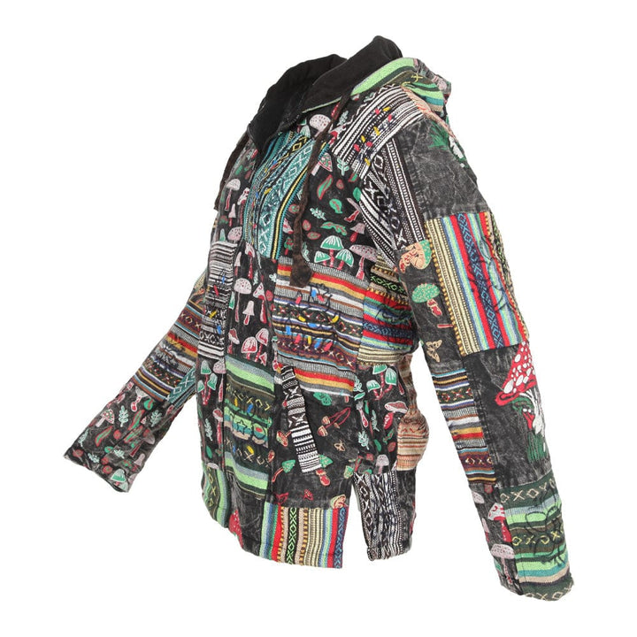 Gheri Patchwork Screen Print Jacket