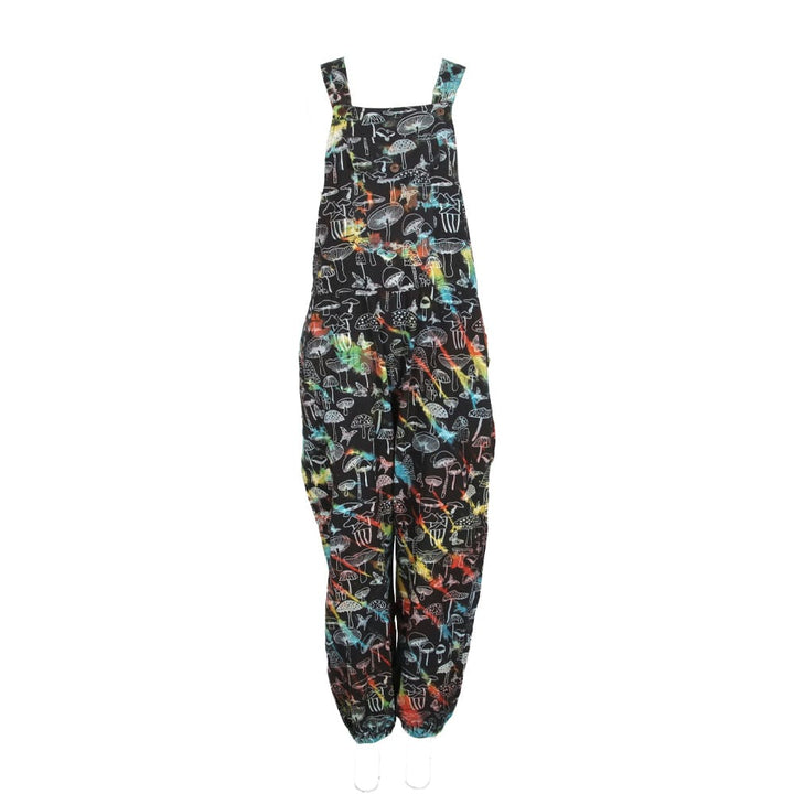 Tie Dye Mushroom Print Dungarees