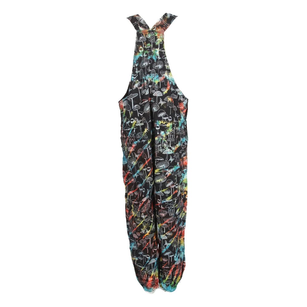 Tie Dye Mushroom Print Dungarees