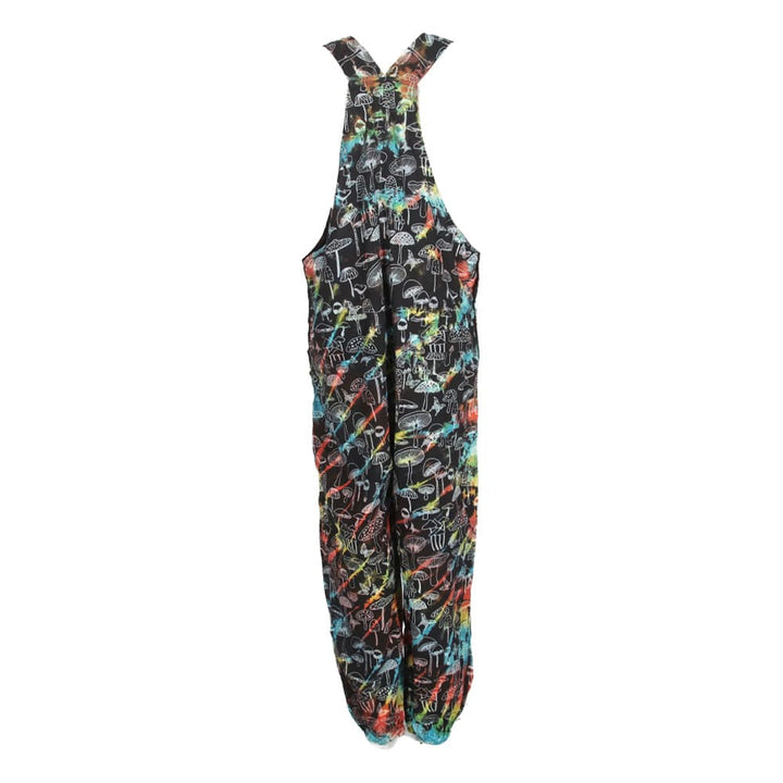Tie Dye Mushroom Print Dungarees