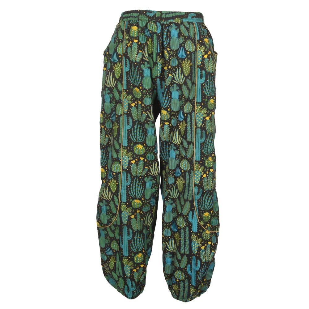 Cactus print harem pants
