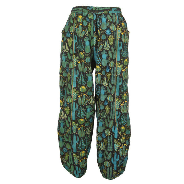 Cactus print harem pants