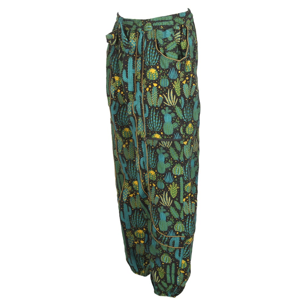 Cactus print harem pants