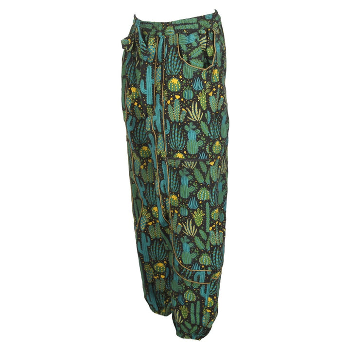 Cactus print harem pants