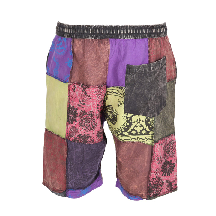 Men's Patchwork Cotton Shorts