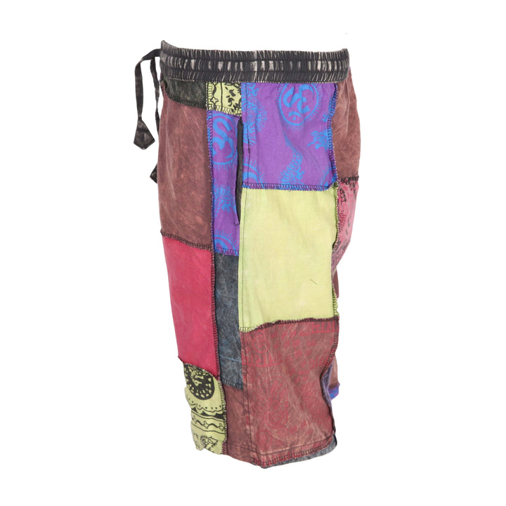 Men's Patchwork Cotton Shorts