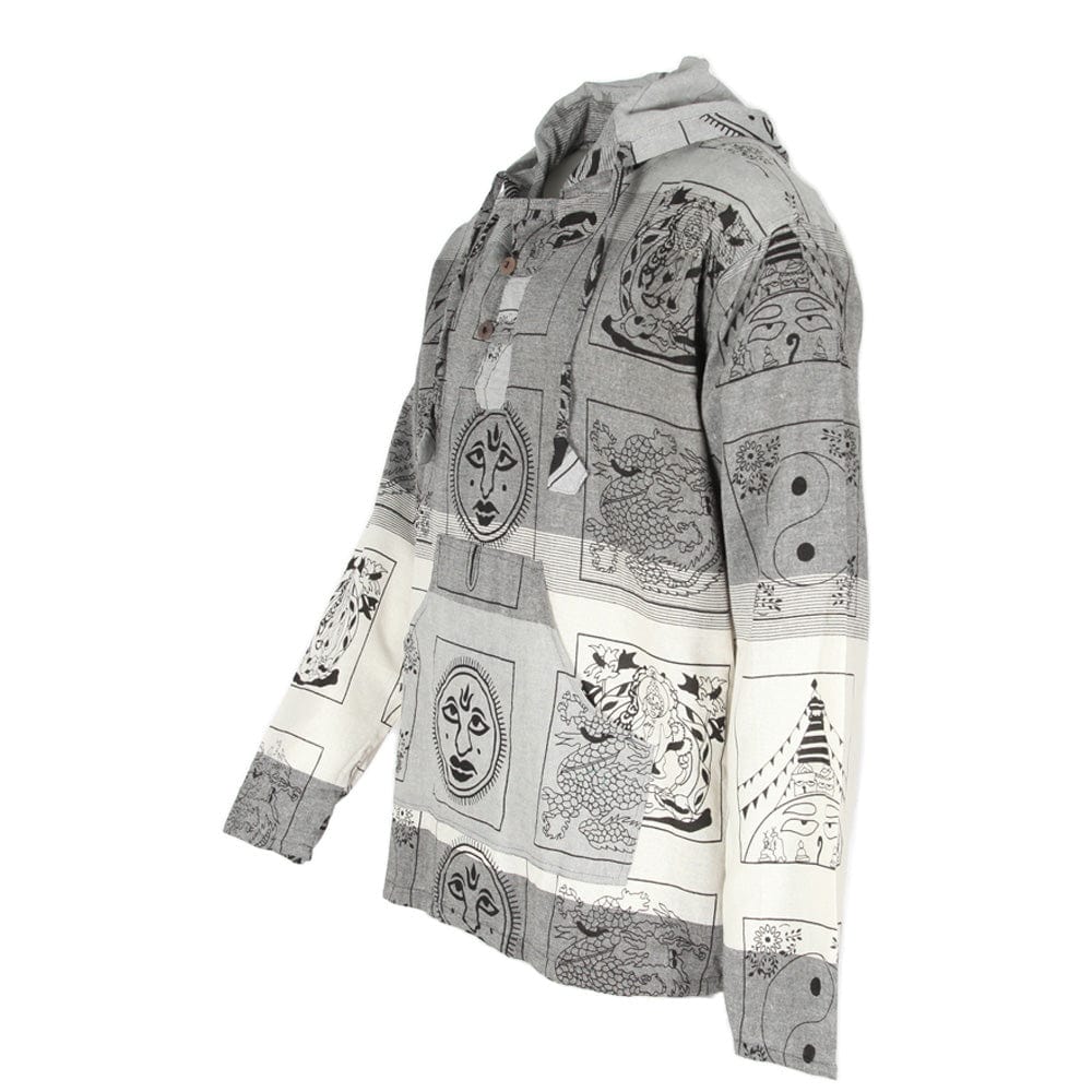 Lightweight Printed Hoodie