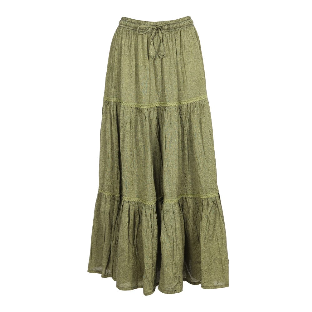 Takeoff Green Maxi Skirt Olive Green Skirts Little Words SEAOPEN